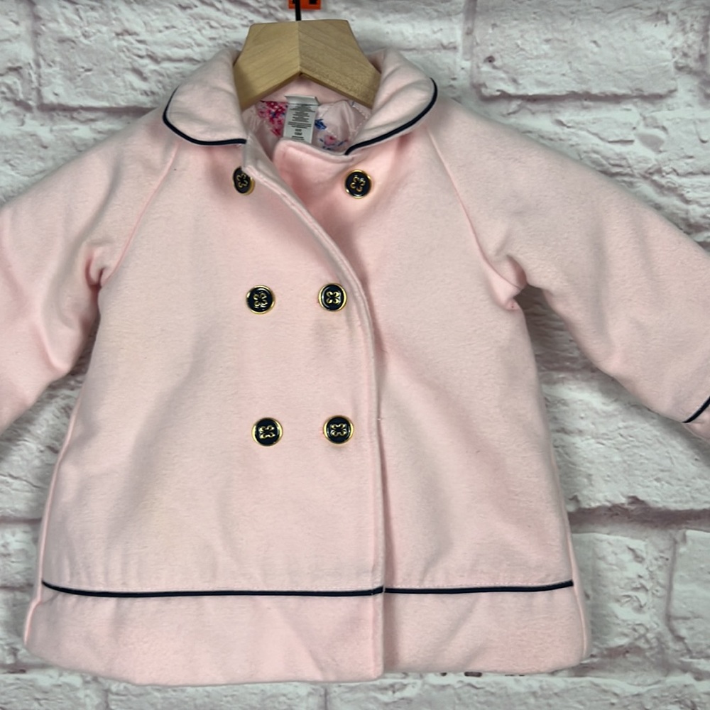 NWOT Little Me Pea Coat Sz 18 months Baby Girl